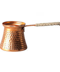 Turkish Coffee Pot 300ml Stovetop Tea Maker Handcrafted Copper Bronze Pouring Pot For Open Flame Brewing Coffee And Tea Gift