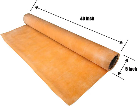 Waterproofing Membrane For Bathrooms And Showers, Direct Tile Installation On Top, 108 Sq Ft Roll, beige polyethylene roll.
