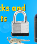 Padlocks and locksets with 1.5 oz PTFE powder for metal and plastic, ideal for reducing friction and wear on parts.