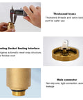 Brass Automatic Float Valve With Half Inch NPT Thread Air Bleed Vent For Hot Water Radiators And Boilers, detail view.
