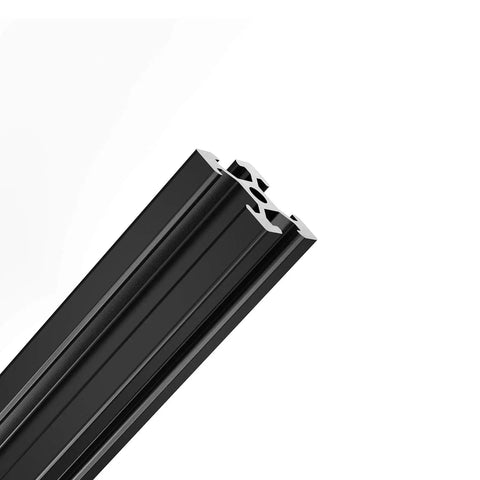 Built Tough 12 Piece 2020 T Slot Aluminum Extrusion Profile Kit 800mm Anodized Black linear rail showing detailed profile and finish.