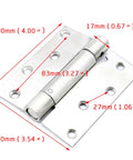 Slick Stainless Steel Door Hinges With Ball Bearing And Built In Dampers For A No Squeak Quiet Close 4 Inch Spring Hinge