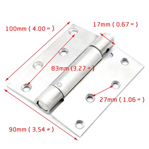 Slick Stainless Steel Door Hinges With Ball Bearing And Built In Dampers For A No Squeak Quiet Close 4 Inch Spring Hinge