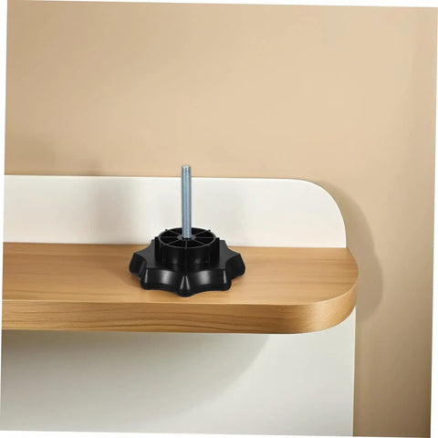 Black Spare Tire Hold Down Bolt For Cars High Strength Spare Wheel Carrier Screw on wooden surface