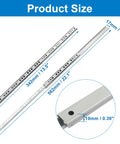 12 Inch Small Narrow Drawer Slide Pair Heavy Duty Ball Bearing Extensions For Cabinet Fits Tight Spots Like A Dream shown with size dimensions.