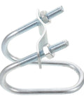 Straight Up Heavy Duty Car Roof Rack Crossbar Clamp With Quick Swap U Bolts And Mounting Brackets For Round Tubes Up To Three Centimeters showing U bolt and clamp detail.