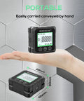 Rechargeable Magnetic Angle Finder With 0.01 Degree Resolution And 0.2 Degree Accuracy For DIY And Pro Woodworking Plumbing And Metalwork Ready To Roll Out Of The Box For Easy Leveling And Precision Angle Setup, 65mm portable digital gauge