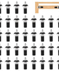 Top Notch 36 Piece Spring Loaded Repair Pins For Cabinet Doors And Furniture Hinges Featuring Heavy Duty Iron And Plastic Build That Makes Quick Damper Replacement A Total Breeze Without Sweat displayed in rows on a white background.
