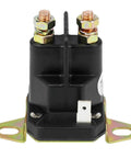 12V Starter Solenoid Relay Switch Replacement With 3 Terminals For 435-700 Husqvarna 539101714 Trom-Betta 812-1221-211 854-1221-210 93265-9 93265WR 93265-WR Durable Plastic Case With Copper Cadmium Contacts., black 3-terminal starter solenoid with metal mounting tabs