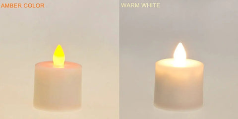 Wireless Inductively Rechargeable Flameless LED Tealight Candles Replacements 12 Pack Warm White For Ambient Home Decor