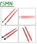 Beefy 43 Inch Hay Bale Spear Set, 3000 Lb Capacity, Heavy Duty Spring Steel, Replacement Attachment For Tractors, Loaders, Cranes, Telehandlers