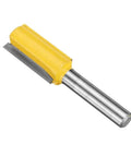 24 Piece 1/4 Inch Shank Router Bit Set Premium Carbide Cutters For Sharp Trimming Engraving Milling Dead Nuts Precise Shop Gear, yellow router bit close-up.