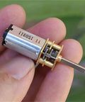 Heavy Duty Mini DC Gear Motor With Full Metal Gearbox 3V-6V 50RPM Slow Spin Gear Reduction 1:240 D Shaft For DIY Robots