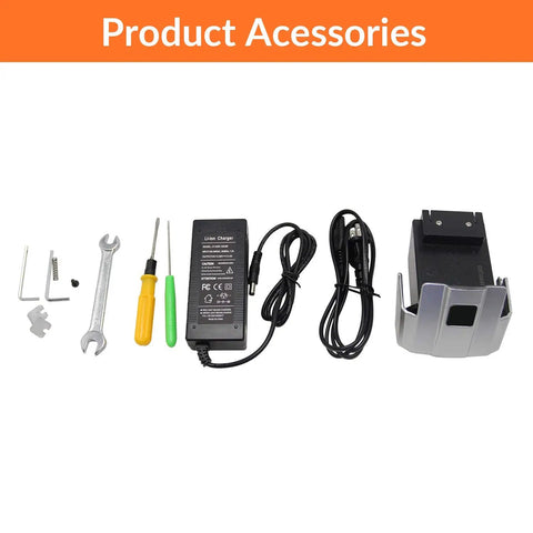 Product accessories for Heavy Duty Rechargeable Electric Strapping Machine Featuring Automatic Tensioner And Fast Hot Melt Sealing.