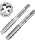 M8 1.25 Metric Tap And Die Set For Metalworking Right Hand Threading Handy Pro Grade Tap And Round Die