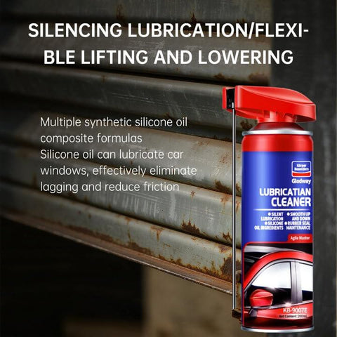 Specialist Silicone Lubricant Spray With Dual Straw Sprays For Doors, Hinges, Bikes, Sewing Machines, Garage Doors And Metal Parts Fast Drying, Non Sticky Slick Long Lasting Lubrication 6.76 Oz can beside metal door