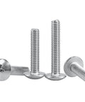 Top Shelf 304 Stainless Steel M4 X 30 Mm Phillips Flat Head Machine Screws 50 Piece Heavy Duty Kit presented in various angles.