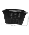 Hydroponic Plant Basket Net Pots 2 Pack For Veggie Growing, black plastic mesh pot 9.04 x 4.91 in
