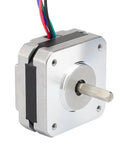 2 Pack Nema 17 Stepper Motors For DIYers And Makers Of 3D Printers And CNC Machines - 1A 13Ncm 42x42x20mm, 4 Wire 2 Phase, 5mm Shaft, Quiet High Torque, Reliable Precision Motion Control For Prototyping And Hobby Projects. NEMA 17 stepper motor with 5mm shaft and 4-wire lead