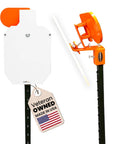 Beefy 12x20 Steel Targets For Range Practice With 3/8 Inch AR500 Plate IPSC Silhouette T Post Mount System And Reactive Hostage Paddle Made In USA Veteran Designed For Tough Repeatable Shots.