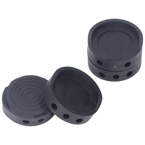4 Pack Height Adjustable Furniture Feet Pads Set Made From Plastic Resin Fiber With TPU Glue stacked and separated for strong load bearing
