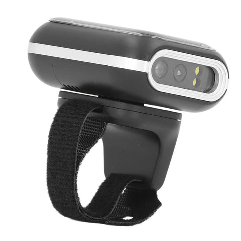 Side view of Finger Worn 2D Wireless Barcode Scanner Hands Free Reader for iOS With 500mAh Battery and 120000 Code Storage