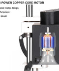 High power copper core motor inside Mini Bench Drill Press With Seven Gear Variable Speed For Precise Drilling On Metal Wood Plastic And Acrylic.