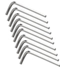 Top Notch 10 Piece L Shape Hex Key Set Metric Steel Wrench Kit 1.5mm To 6mm Compact Hexagon Tool For Home Fixes And Assembly Jobs You Gotta Have, metric steel hex keys