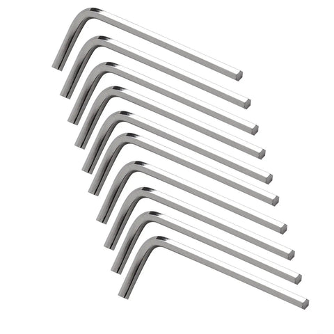 Top Notch 10 Piece L Shape Hex Key Set Metric Steel Wrench Kit 1.5mm To 6mm Compact Hexagon Tool For Home Fixes And Assembly Jobs You Gotta Have, metric steel hex keys