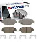Front TQ Disc Brake Pad Set For Hyundai Sonata 2.4L L4 2011 To 2015 Direct Swap With Hardware And Packaging