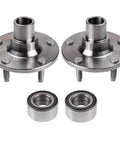 Two Piece Rear Wheel Bearing And Hub Kit For Four Wheel Drive SUVs Includes Two Rear Bearings And Two Rear Hubs Heavy Duty Direct Fit Replacement For 2001 To 2012 Model Years