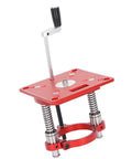 65mm Milling Table Lifting System Router Lift For Engraving Machines Heavy Duty Aluminum Alloy Insert Plate With Ring Clamp Pro Grade CNC Processing For Woodworking And DIYers, red aluminum lift