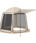 Big Pop Up Screen Tent 10x9.2 Ft With Awning Portable Gazebo For Four To Eight People Instant Bug Free Canopy With Carry Bag Ideal For Patio