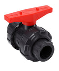 Top Shelf UPVC Union Ball Valve With Double Socket Slip Design For 25mm Pipes Delivers full port zero resistance water flow.