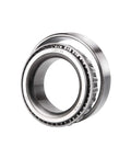 XiKe trailer bearing kit component, steel with inner/outer races and rollers, silver metal