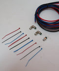 Top Grade USA Assembled Transmission Air Line Kit For Mack Trucks Featuring Three 10 Foot Colored Hoses And Swivel Push In Fittings, coiled tubes