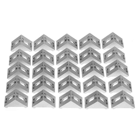 25 Pack 4040 Aluminum L Shape Corner Brackets And Right Angle Braces For 4040 Aluminum Profiles, Beefed Up Joint Reinforcement For Furniture