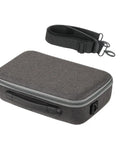 Gray All-In-One Drone Case And Travel Bag With Dual Battery Slots, Three Battery Charging Hub, Remote N3 Compartment, strap shown