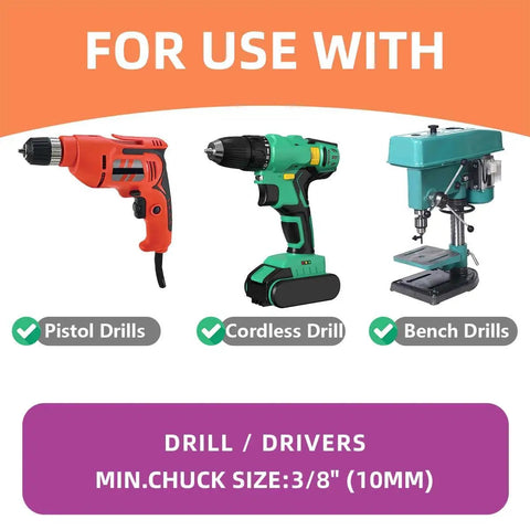Three And Three Quarters Inch Bi Metal Hole Saw Drill Bits Kit With Arbor And Pilot Bit compatible with pistol, cordless, bench drills
