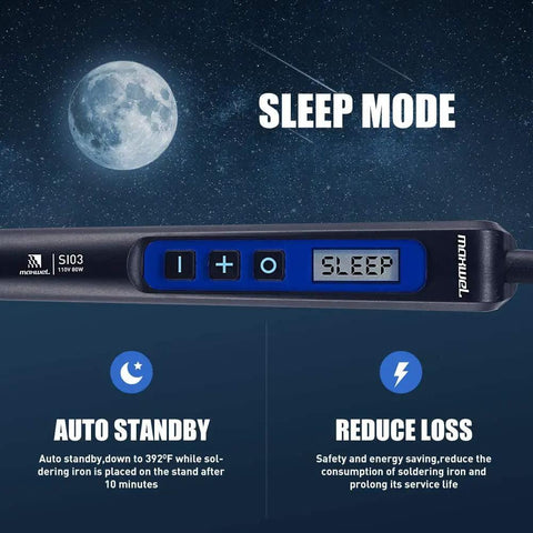 Pro Grade All In One Soldering Iron Kit With Digital LED Display 110V 80W Adjustable Temperature Auto Standby Auto Shut Down