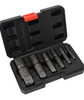 Essential 6 Piece Pipe Extractor Set To Yank Broken And Stripped Nuts With Ease Plus Screw Remover Tool Kit For Plumbing Jobs From 1/8 Up To One Inch Size, steel case