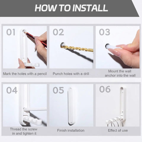 Installation guide for Dang Sturdy Fold Down Coat Hooks For Walls Two Pack Zinc Alloy wall mounted coat hooks.