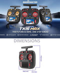 TX15 Max 3.5 Inch IPS Touchscreen ExpressLRS Radio Controller With Long-Range Dual Band 2.4GHz And 900MHz Transceiver in gold, red, and black finish
