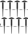8 Pack Low Voltage Landscape Lighting Kit With EZ All In One Setup For Quick Install Dusk To Dawn Auto On Off Timer 3W Outdoor Waterproof Metal Pathway Lights For Garden Yard Walkway Driveway ETL Transformer Remote Stakes Included