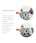 Water Seal Kit For Pressure Washer Pumps AR RMW RMV SRMW SRMV Compatible Replacement Parts shown in use with pump housing
