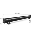 108W RGB Wall Washer Light With 24 Key RF Remote, Color Changing Linear LED Bar Light, dimensions 39.4 x 2.2 inches