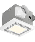 Ultra Quiet Bathroom Exhaust Fan 70 CFM 2.0 Sone With LED Light 4000K 600 Lumens Ceiling Mounted Easy Install Ventilation