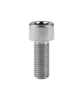 Close-up of a Titanium Cap Allen Socket Head Bolt M10x25mm from a Kit Pack Of 4 for heavy duty gearheads, 6Al4V Titanium Grade 5 DIN 912.