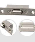 Top Notch Stainless Steel Invisible Roller Catch For Interior Doors 90mm By 20mm showing smooth mechanism and flush mount design.