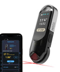 Digital Tape Measure With Laser Rechargeable Smart Measuring Tool For Flat Curved And Odd Shapes Bluetooth App Connectivity Pocket Size Dope Gadget For DIY Fans And Pros Perfect Fathers Day Gift For Dad Men Husbands, with app screen
